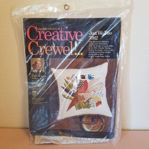 Columbia Minerva Crewel Pillow Kit Pheasant Erica Wilson Just We Two 7082